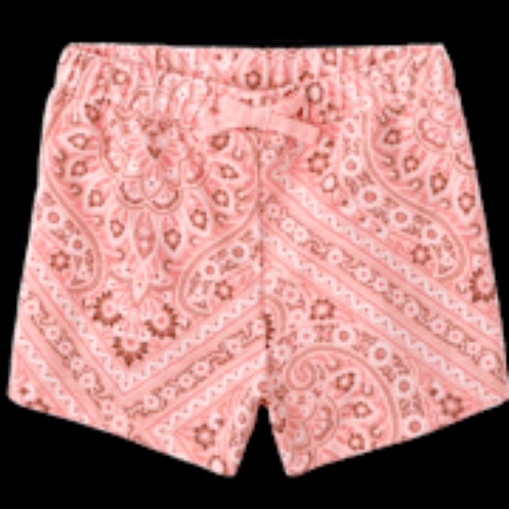 Pink Paisley Shorts